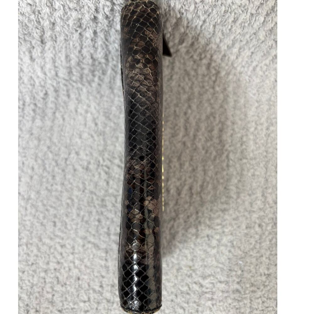 Dooney & Bourke Brown Python Embossed Leather Wal… - image 3